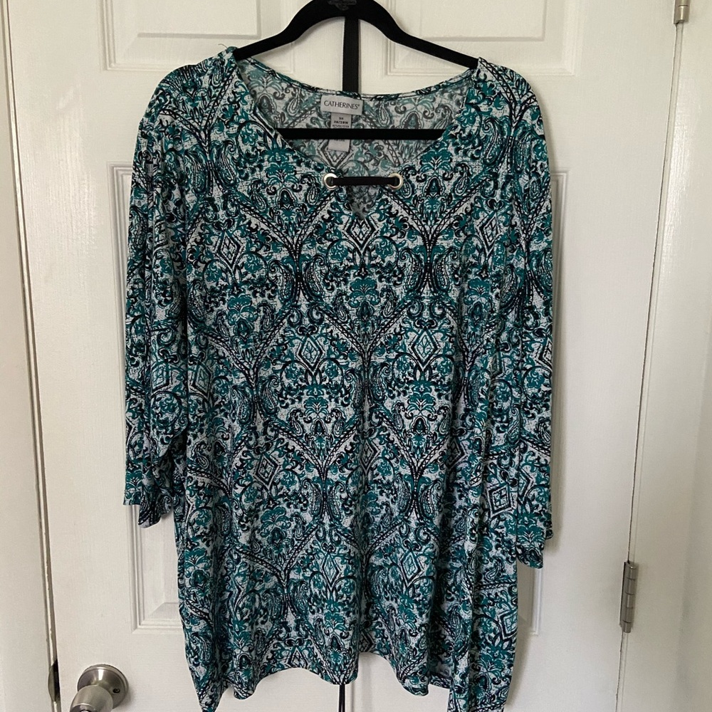Catherine’s 3x blouse gorgeous color& pattern💫